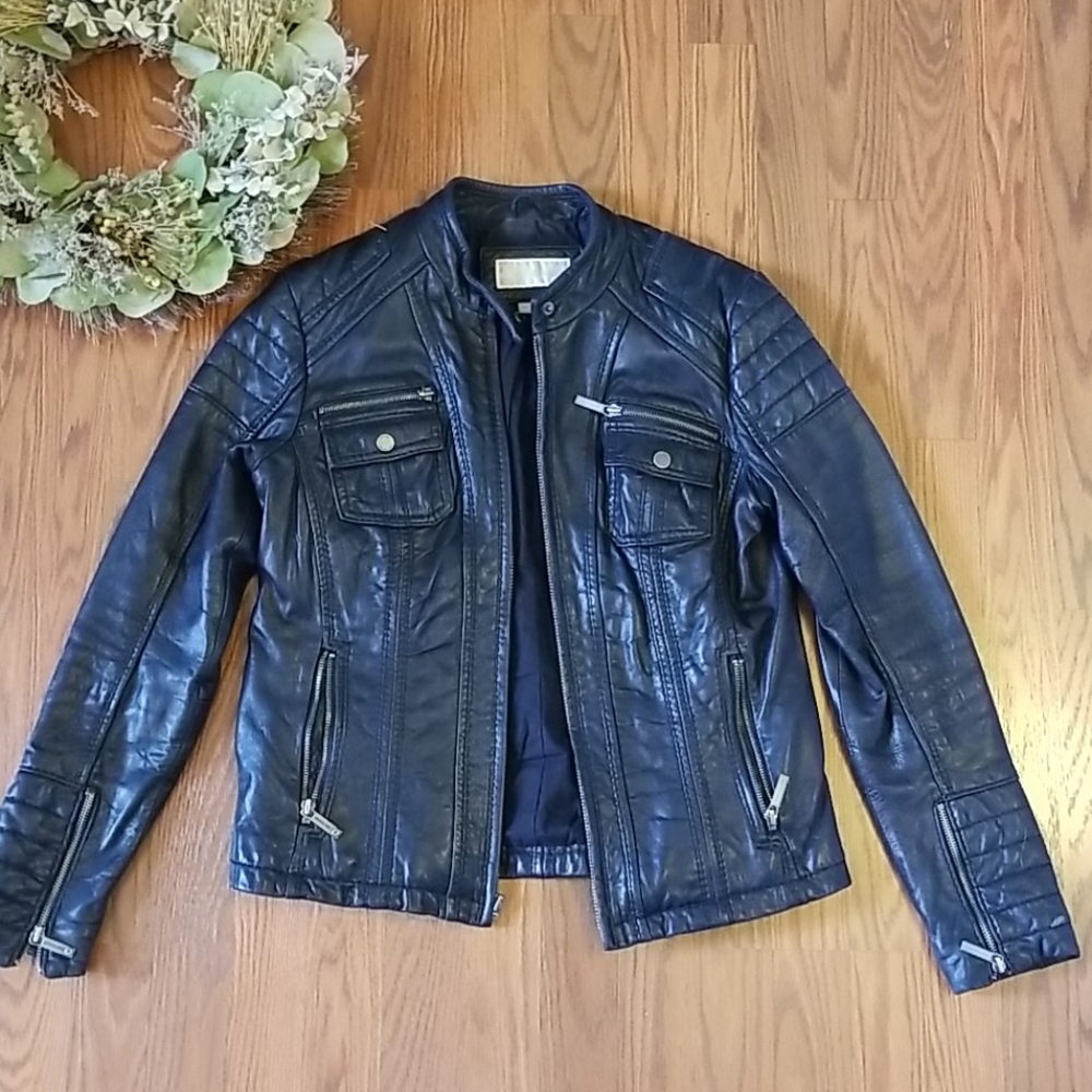 Michael Kors leather Biker jacket